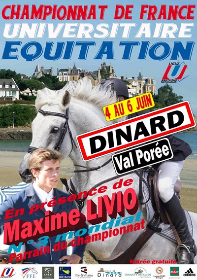 Dinard du 4 au 6 juin : Championnat de France Equitation Universitaire